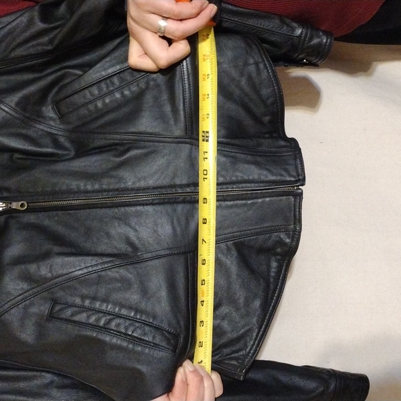 VTG 1986 Wilson’s Leather Motorcycle Jacket Med Grease Lightning Style Retro - Picture 5 of 15